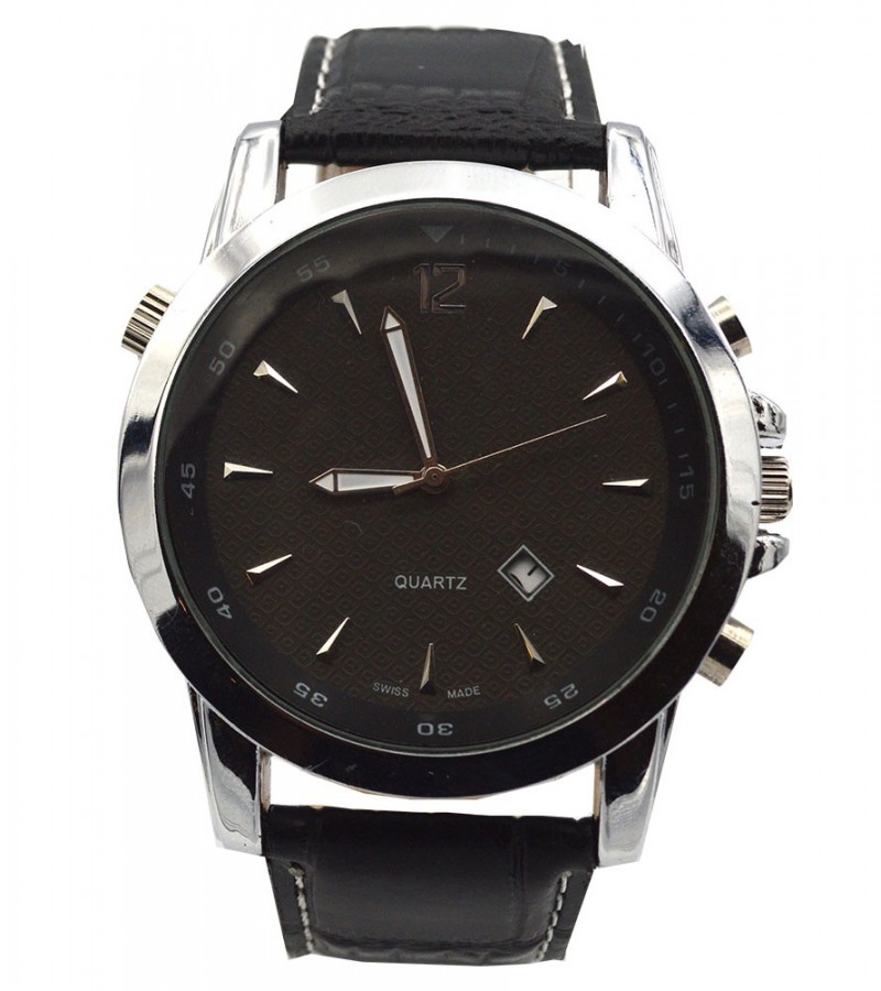 Black Dial Watch For Men