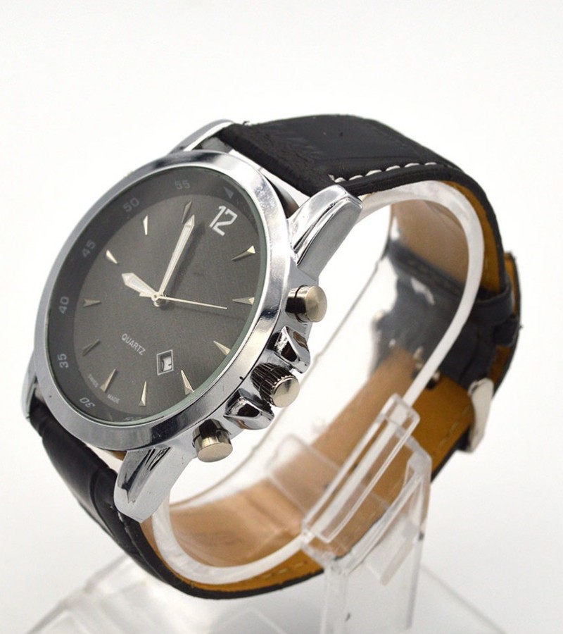 Black Dial Watch For Men
