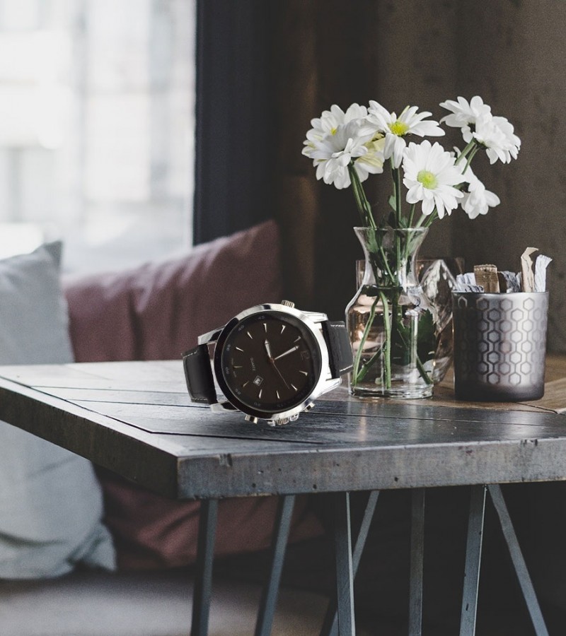 Black Dial Watch For Men