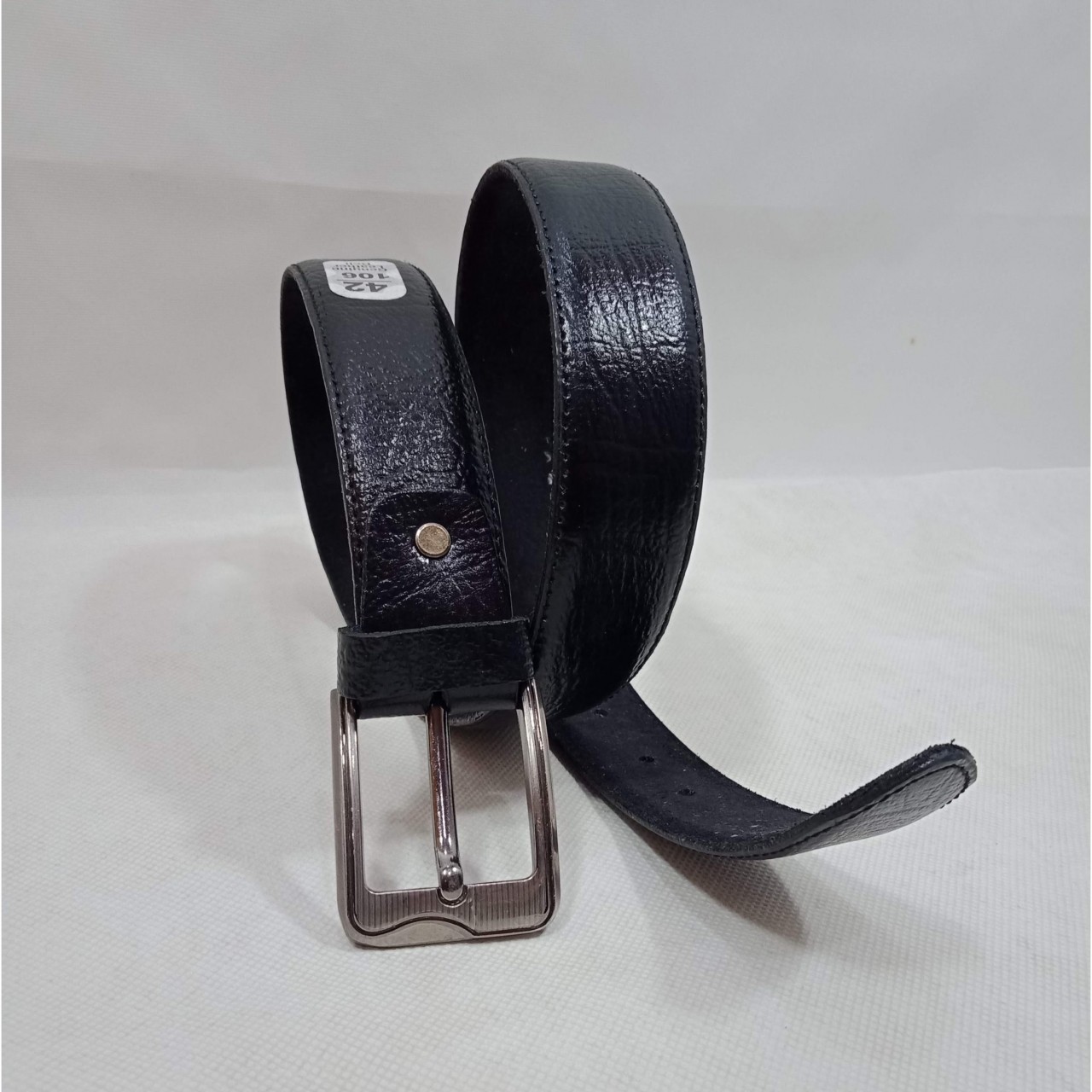 Black Genuine Leather Belt For Formal Pants