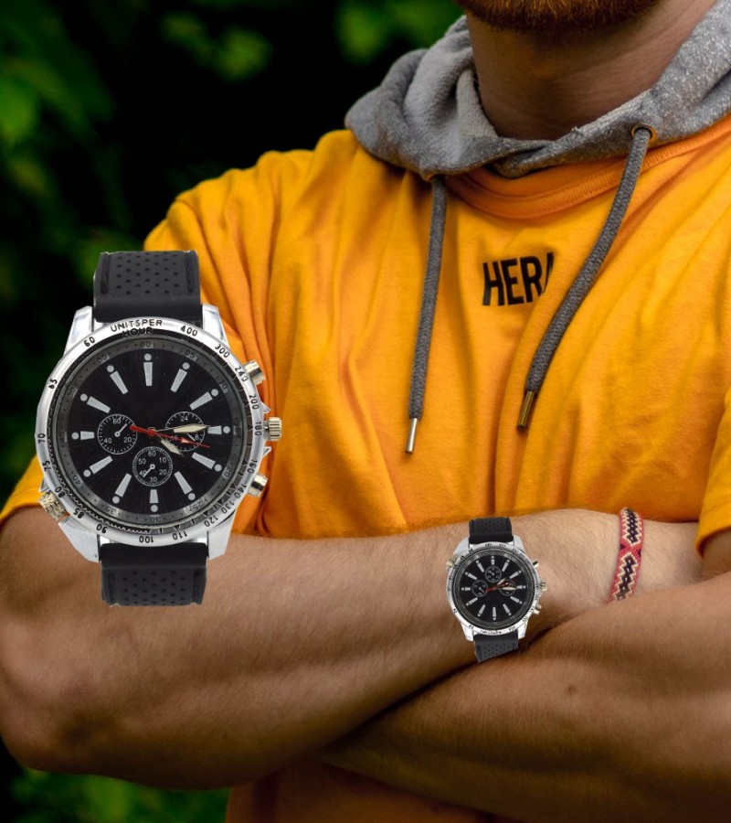 Black Jeans Strap & Skin Dial Watch