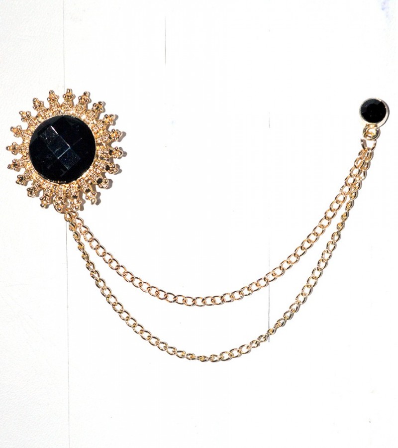 Black Stone Brooch