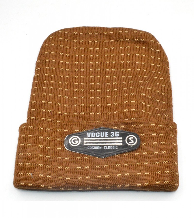 Brown Warm Men Cap