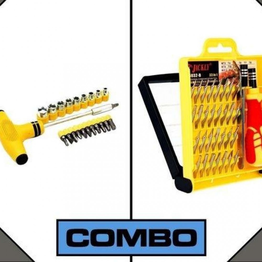 Combo of Jackly Tool Set + Sockets &Bits Set