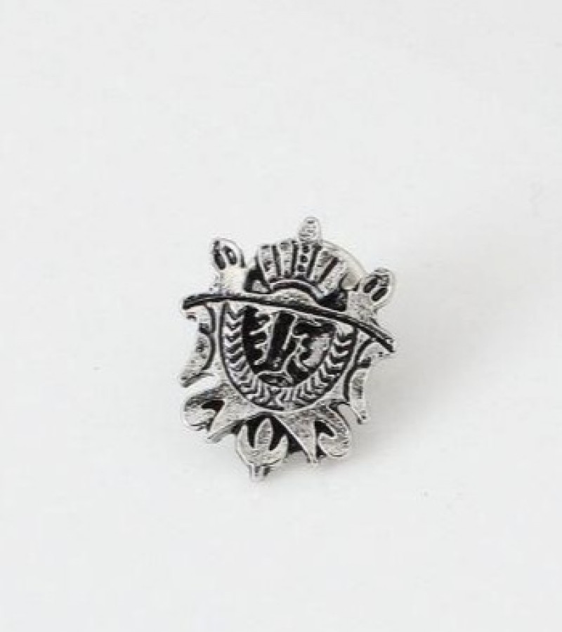 Crown Shield Brooch Shirt Pins Pair 1