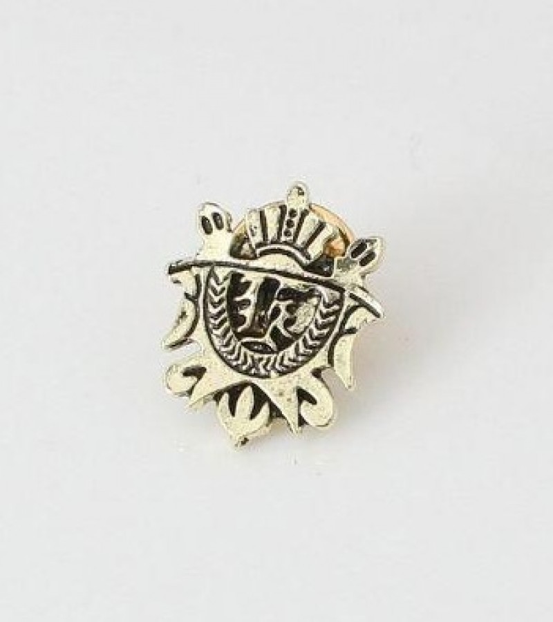 Crown Shield Brooch Shirt Pins Pair 1