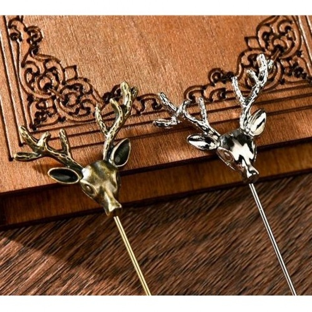 Deer Pin Brooch For Unisex