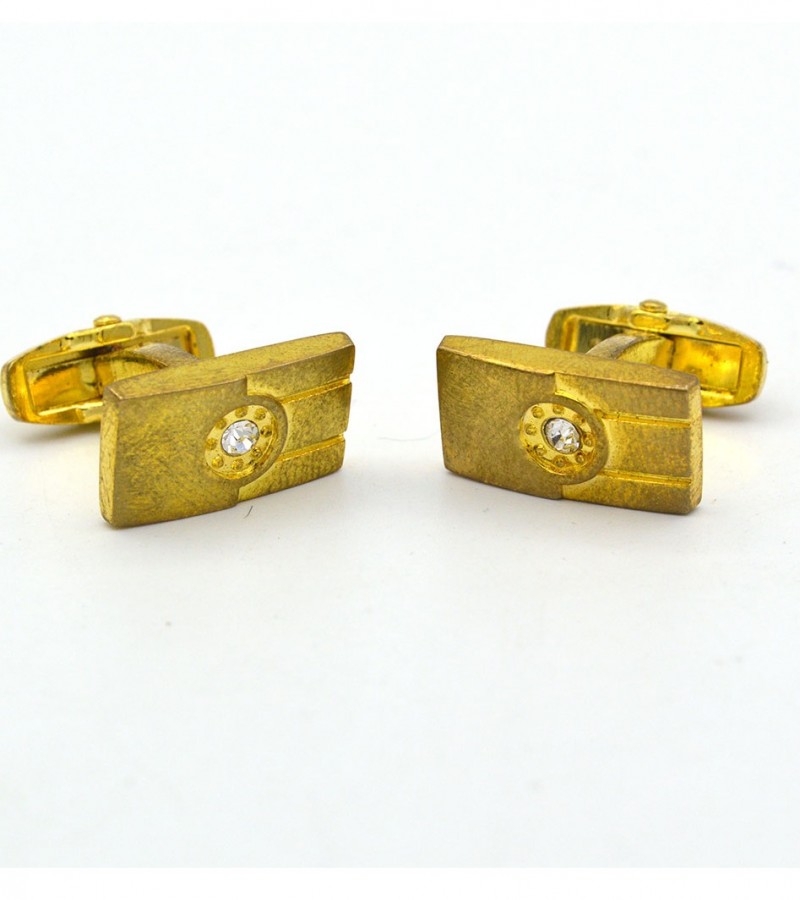 Diamond and Gold Cufflink   MC1646