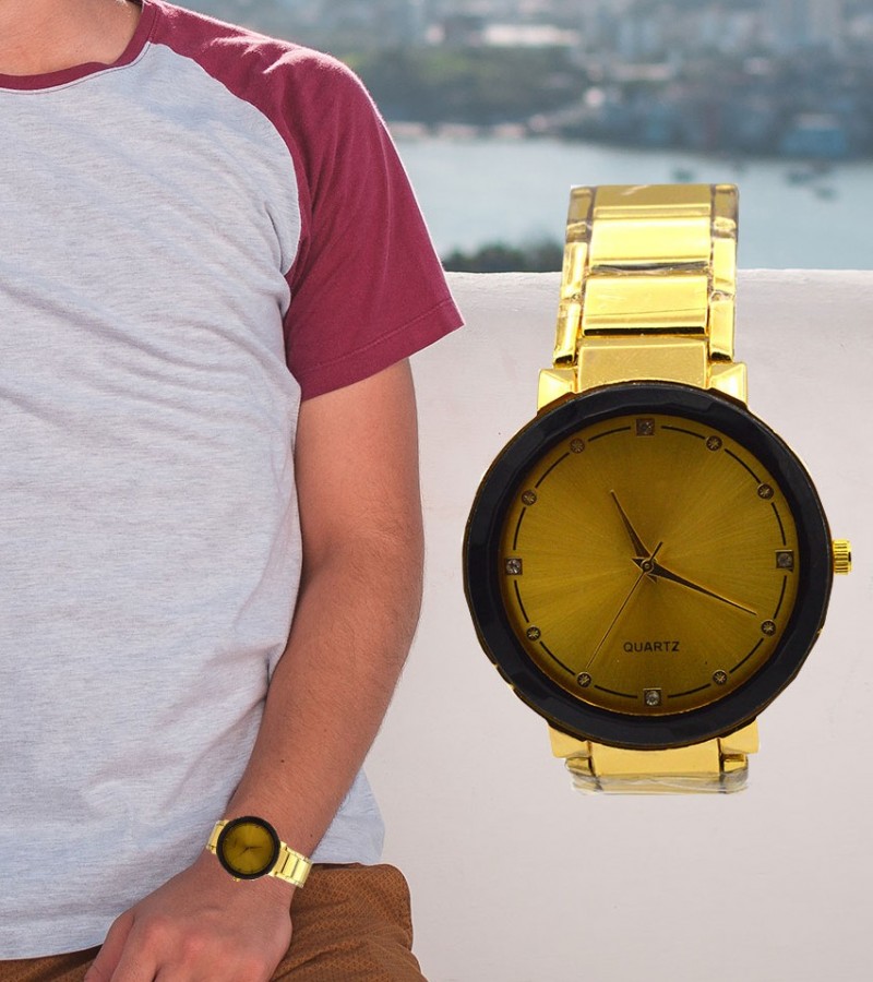 Elegant Golden Watch For Men