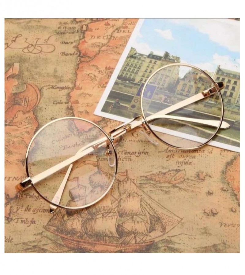 Fashion Stylish Transparent Round Glasses For Unisex