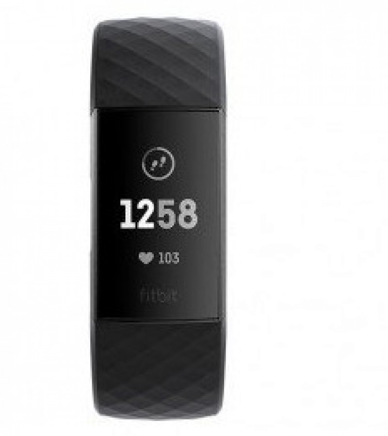 Fitbit Charge 3 Smart Watch - Black Aluminum Tracker