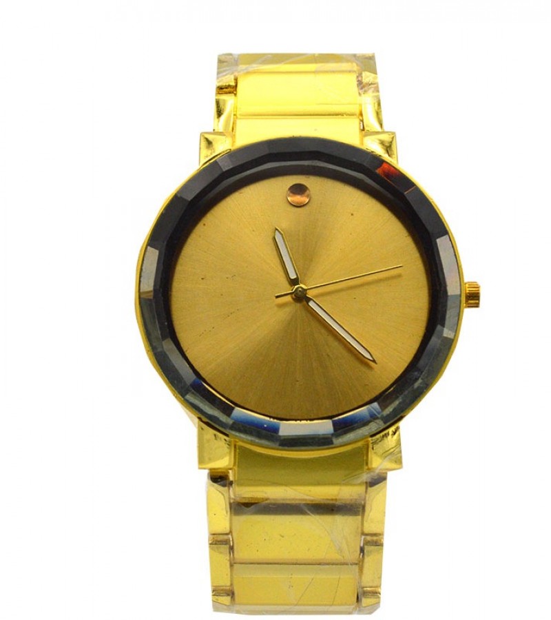 Fully Covered Golden Watch For Men