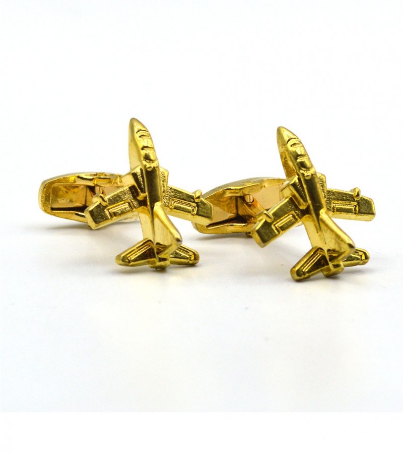 Golden Flying Jet Cufflink  MC1631