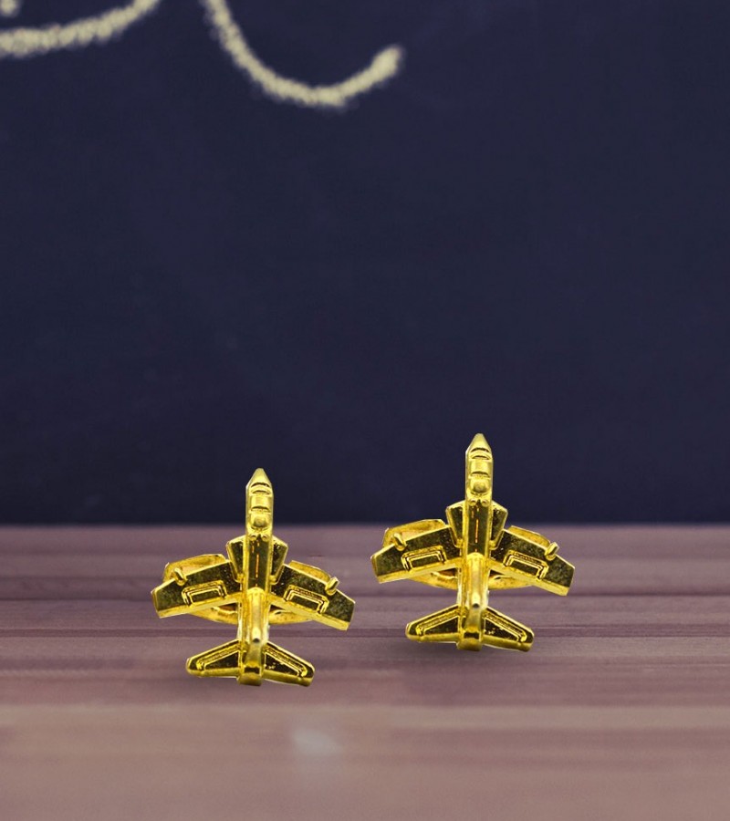 Golden Flying Jet Cufflink  MC1631
