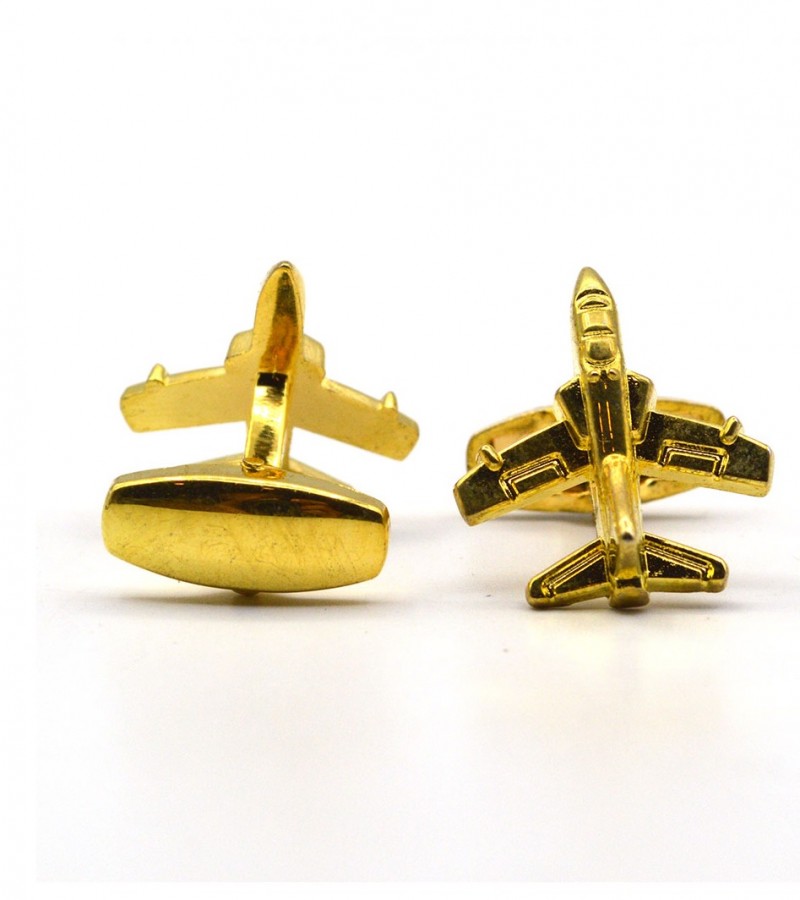 Golden Flying Jet Cufflink  MC1631