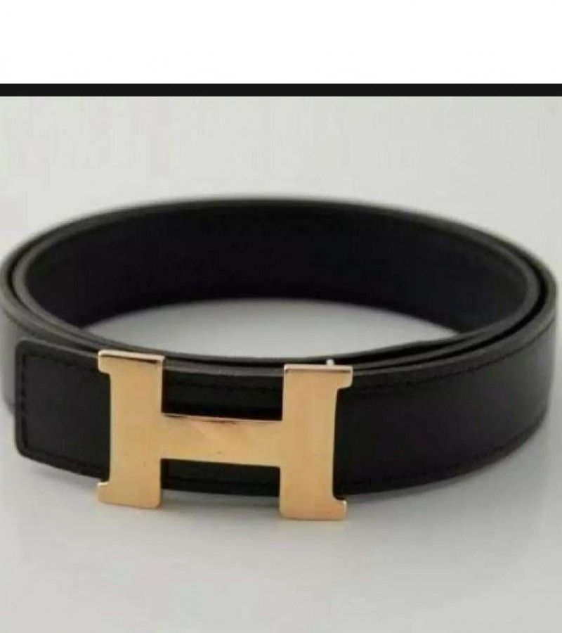 H golden buckle belt