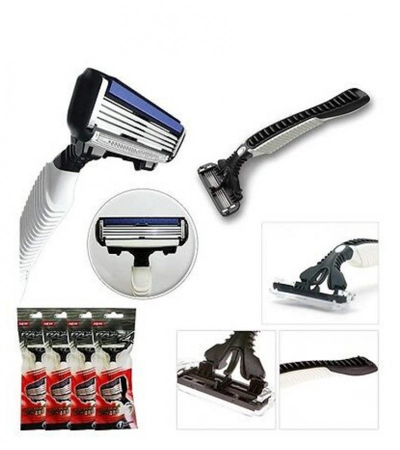 High-quality Dorco Pace 4 Razor Men 4-Layer Blades Razor for Men Shaving Stainless Steel