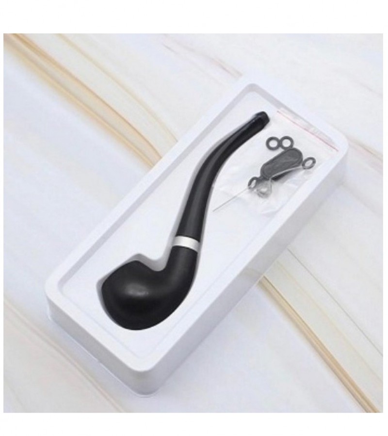 Home Extreme Classic Mens Metal Pot Tobacco Pipe Natural Hand-made Resin Pipe - Brown