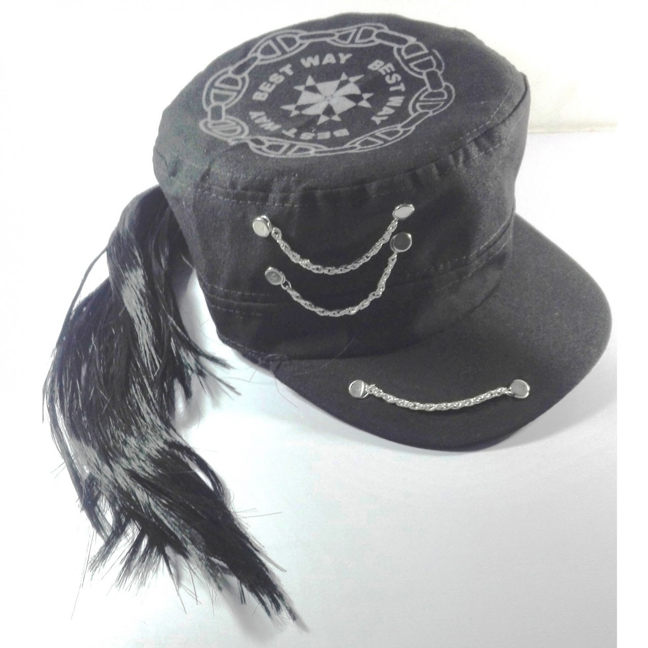 Long Hair Rockstar Fashion Cap