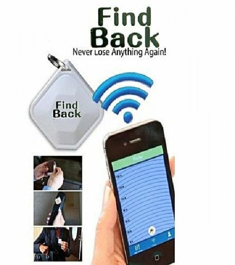 Magic Finder Anti-Lost Key Chain By Find Back - White
