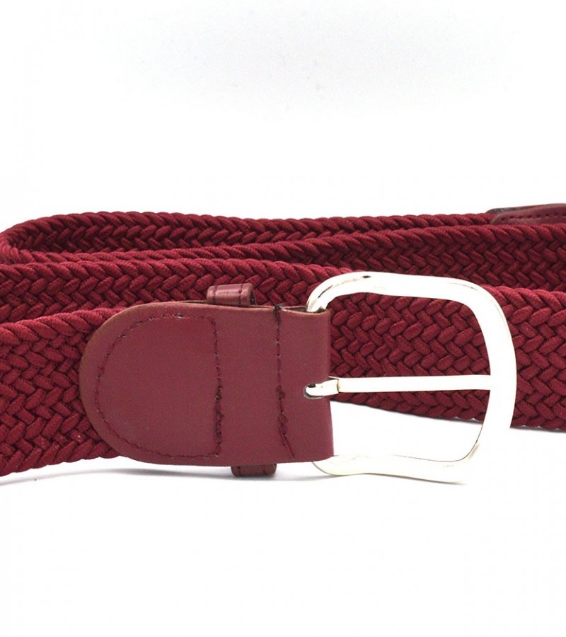 Maroon Strechable Belt For Boys    MC1587