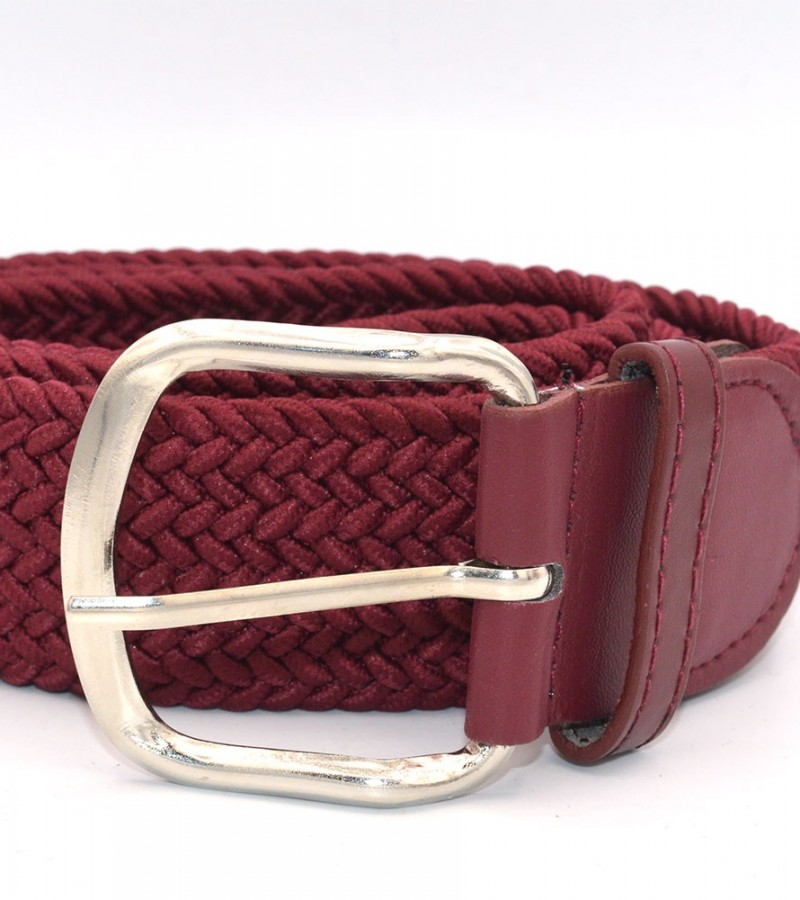 Maroon Strechable Belt For Boys    MC1587