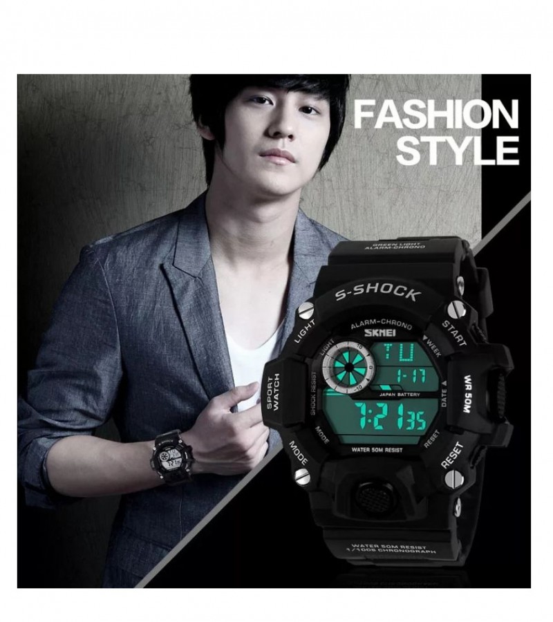 Military watches digital LED waterproof sports watch for men & boys