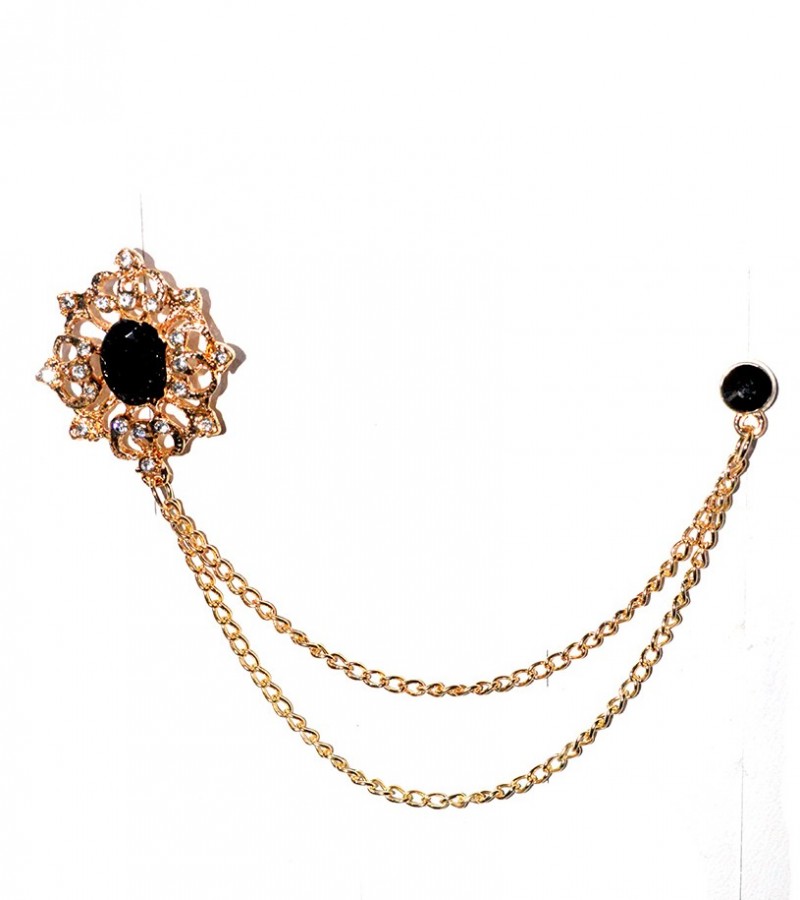Narrow Stone Brooch