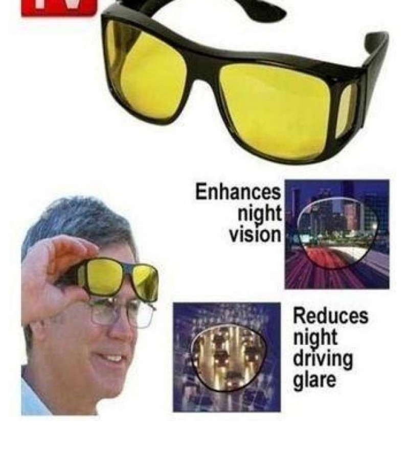 Pack Of 2 - Hd Vision Wrap Around Day Night Glasses
