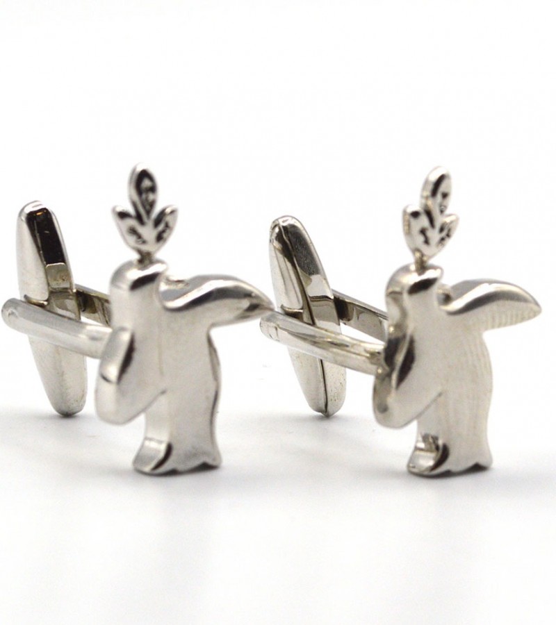 Penguin Shape Cufflink   MC1609