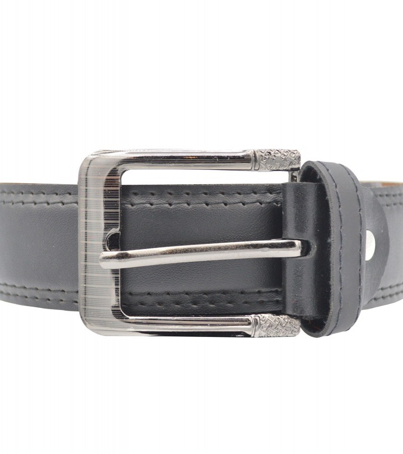 Plain Black Belt for Men  MB1594