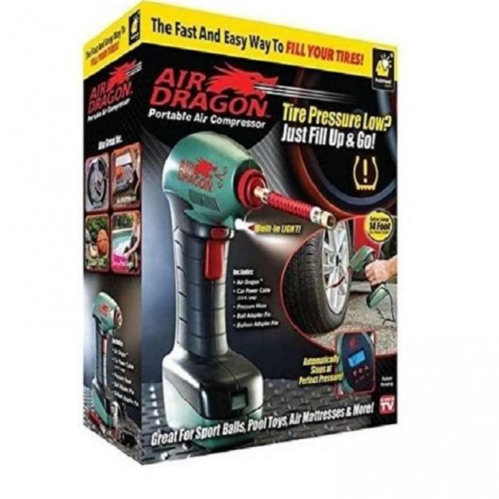 Portable Air Compressor With Built-In LED Light