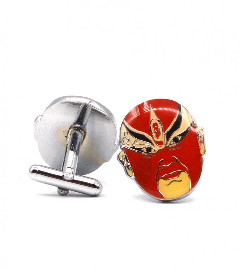 Printed Face Cufflink  MC1633