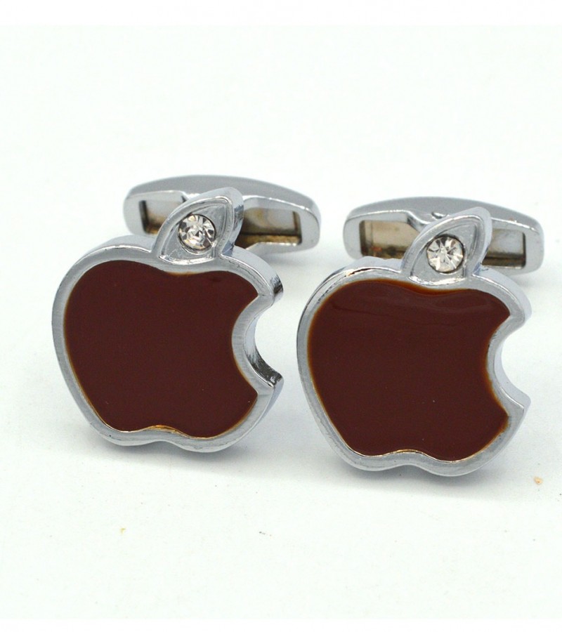 Red Apple Logo Cufflinks  MC1695