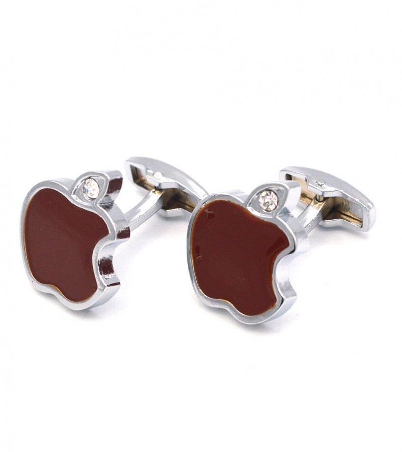 Red Apple Logo Cufflinks  MC1695