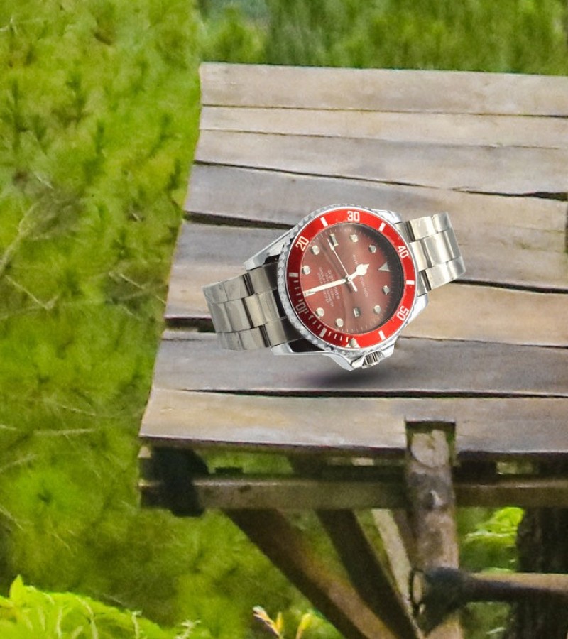 Red Dial Watch For Men