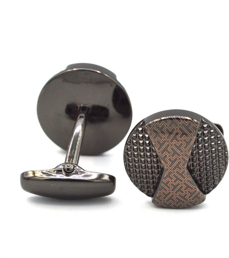 Round Pink Cufflinks   MC1681
