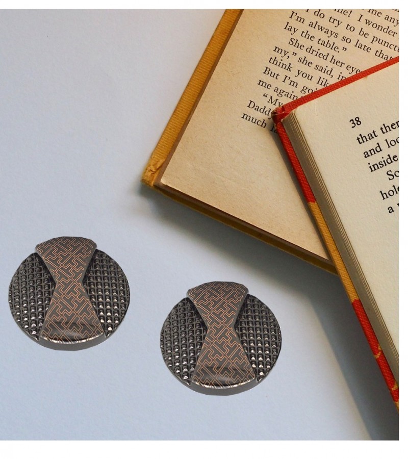 Round Pink Cufflinks   MC1681
