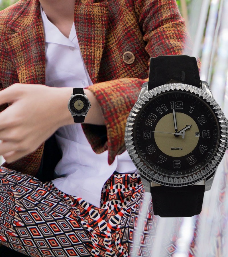 Round Shape Dial Watch For Men