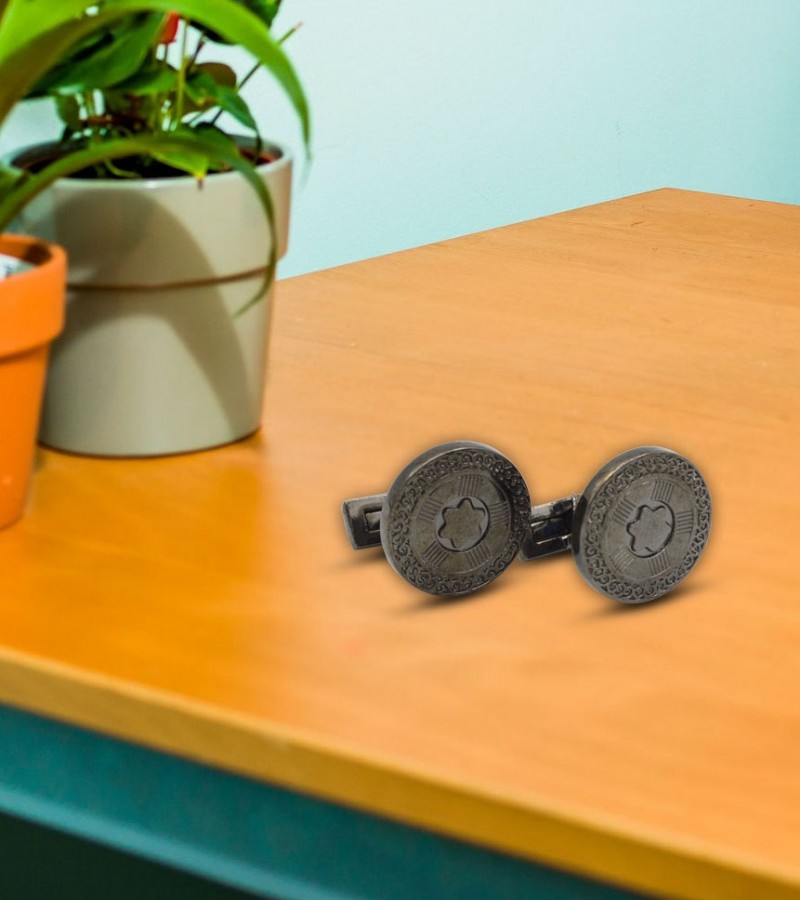 Round Star Shape Cufflinks  MC1654