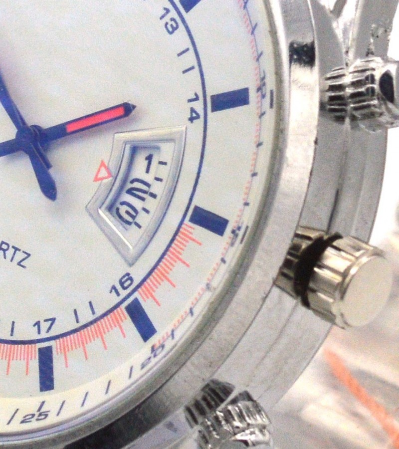 Simple White Dial Watch For Men