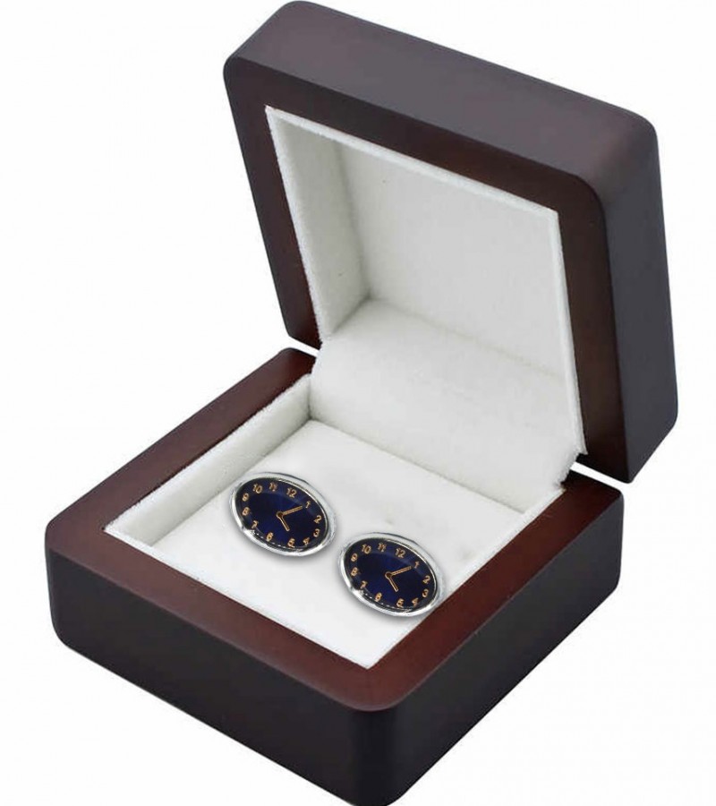 Stylish Black Stone Cufflinks  MC1575
