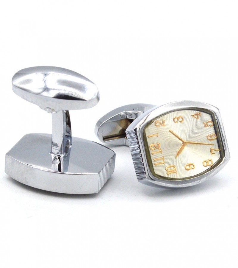 Stylish Clock Style Cufflinks MC1579
