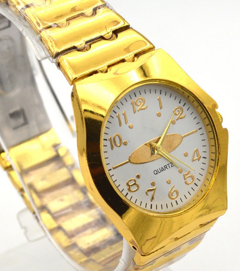 Stylish Golden Dubai Quartz Watch For Men