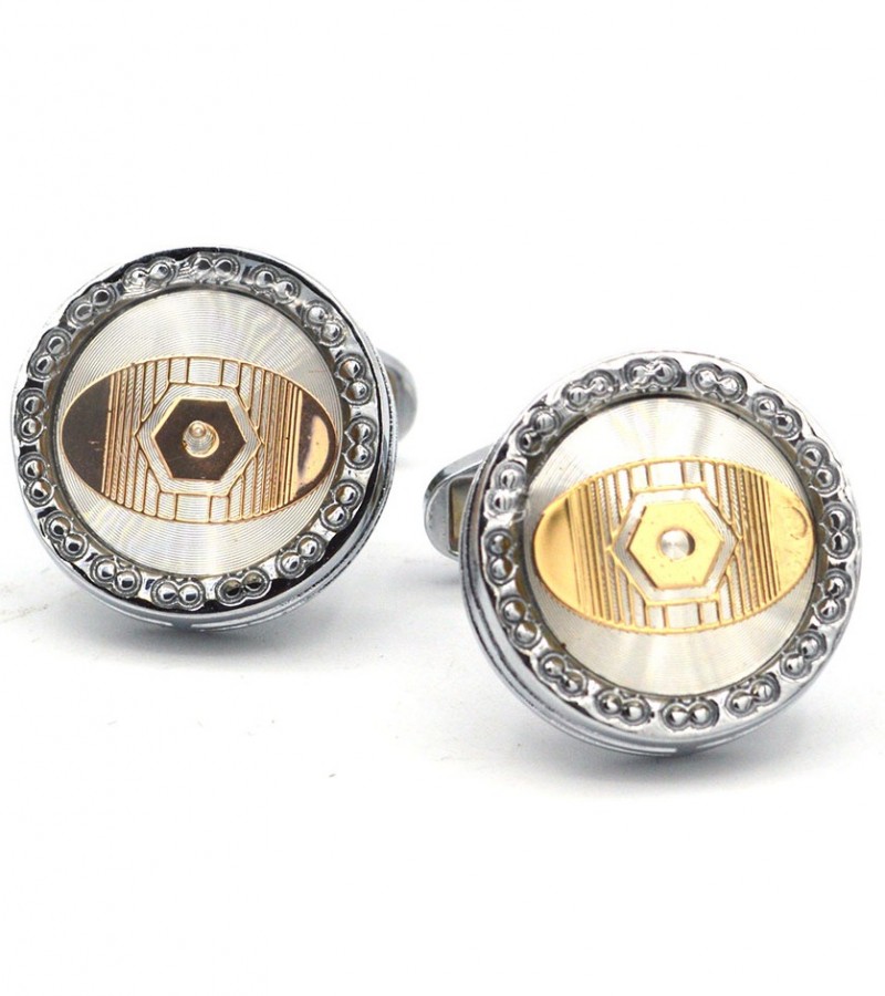 Stylish Yellow Stone Cufflinks  MC1574
