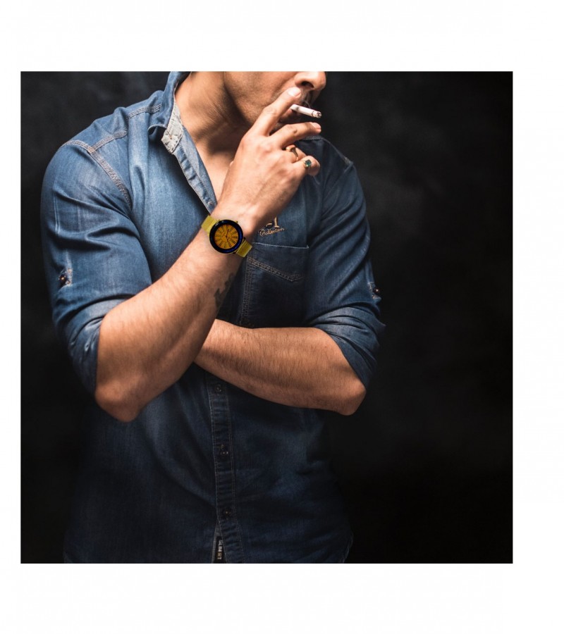 Two Tone Shade Strap Watch  MW1858