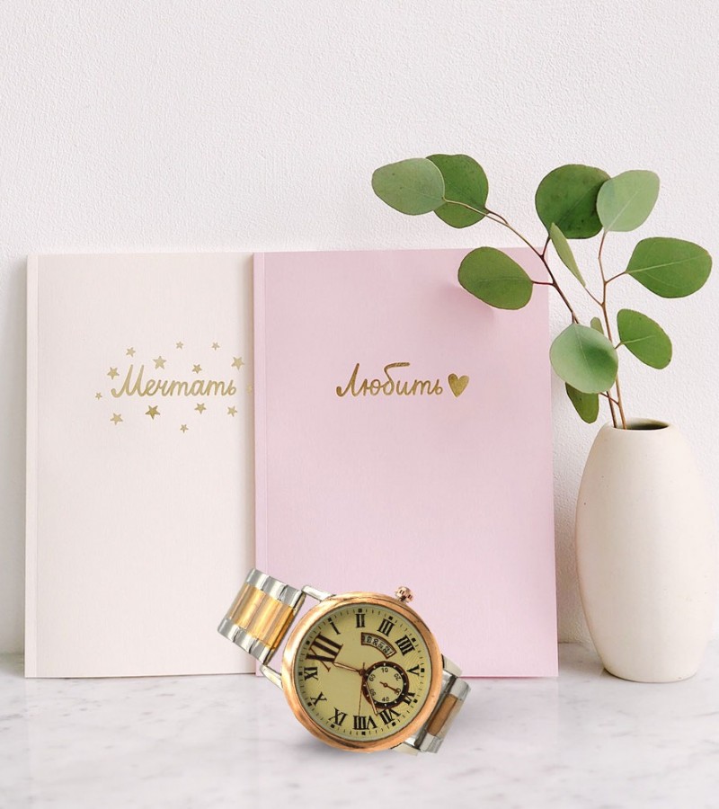 Two Tone Strap Color Hot Watch For Men