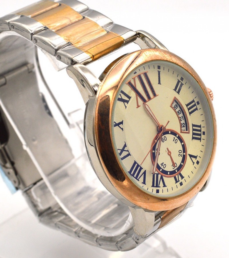 Two Tone Strap Color Hot Watch For Men