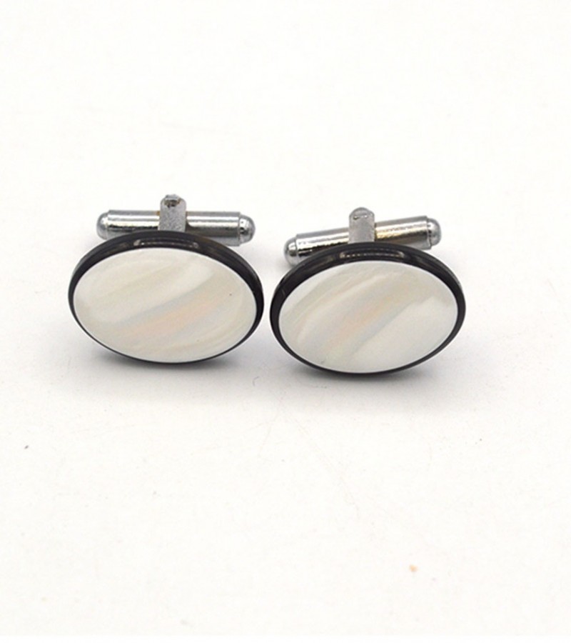 White stone Cufflinks  MC1696