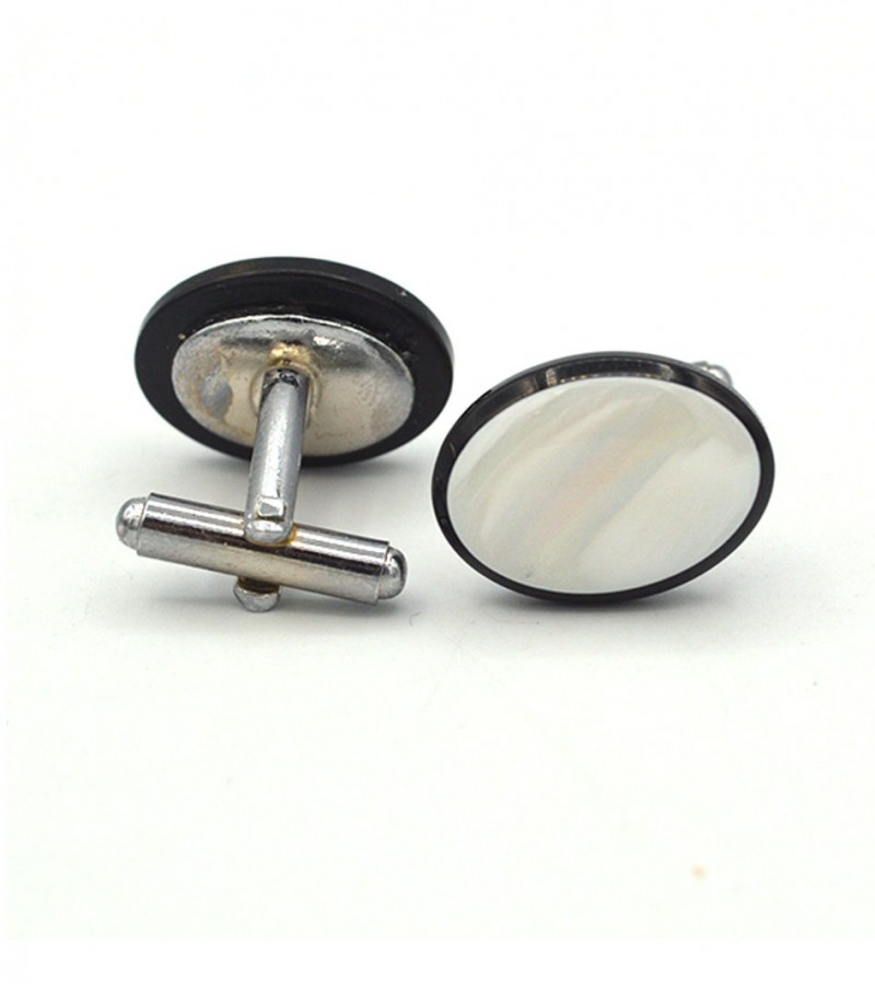 White stone Cufflinks  MC1696
